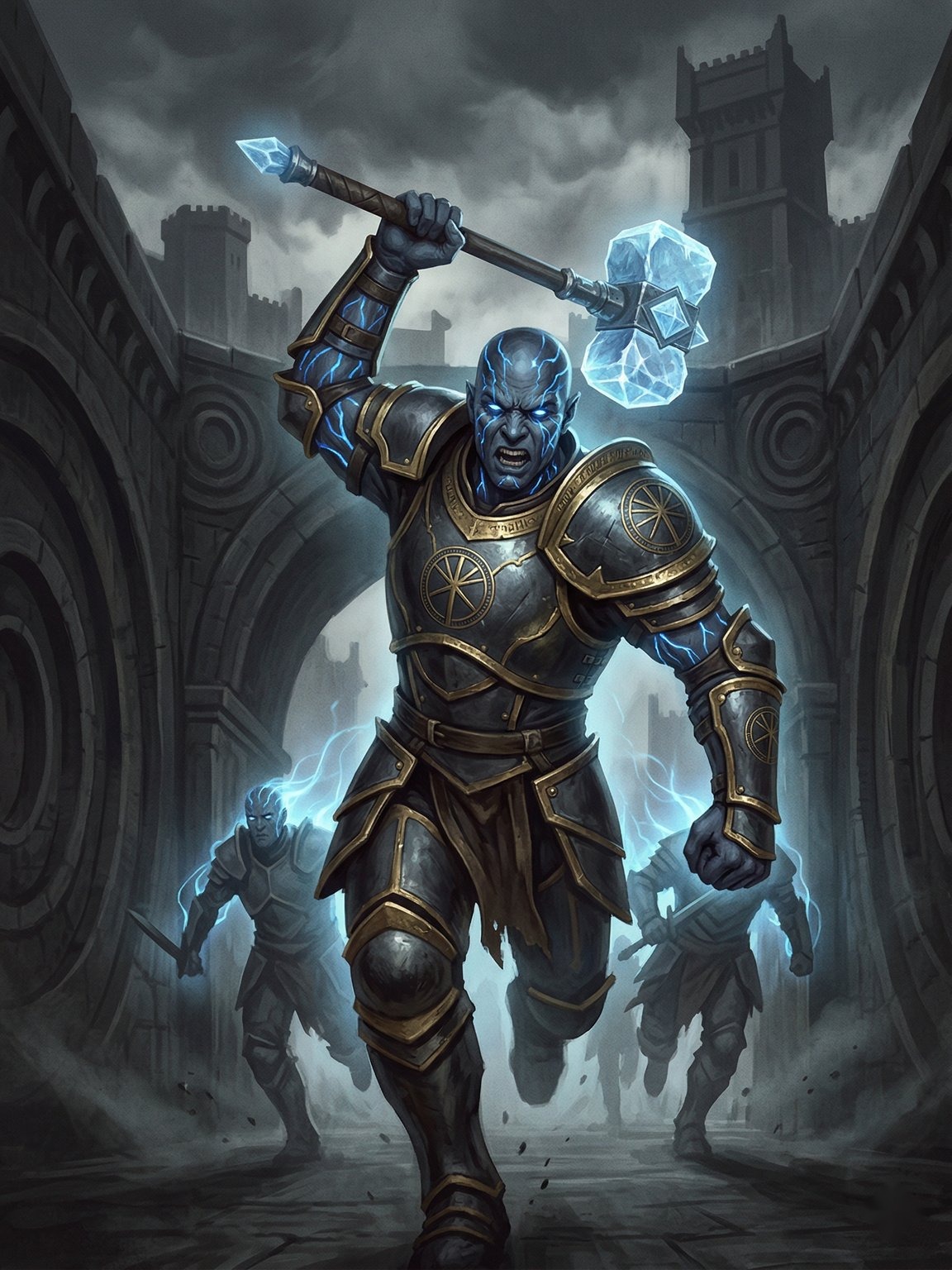 Ilustración de Aldric, Martillo del Orden